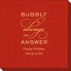 Bubbly is the Answer Linen Like Napkins Image 5 of 5